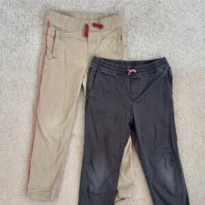 Khaki Joggers Bundle Uniform Dressy Boys Sz 8 Rockets of Awesome 98% Cotton